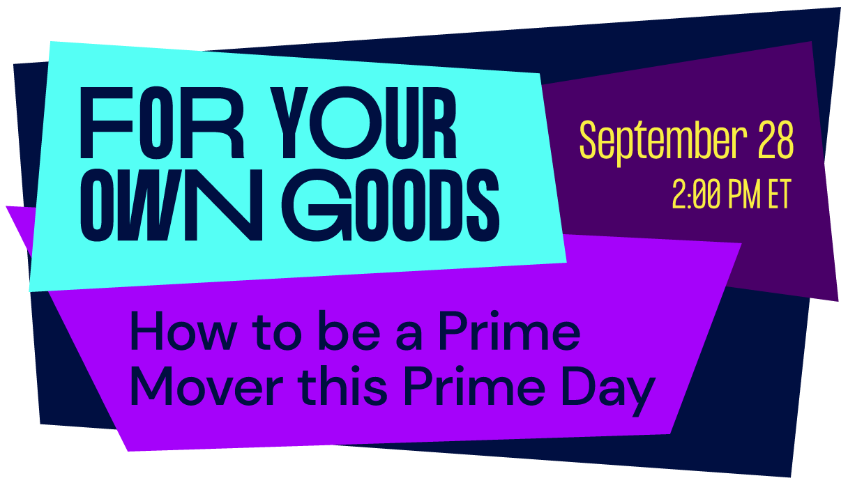 Prime Day webinar logo with date and time